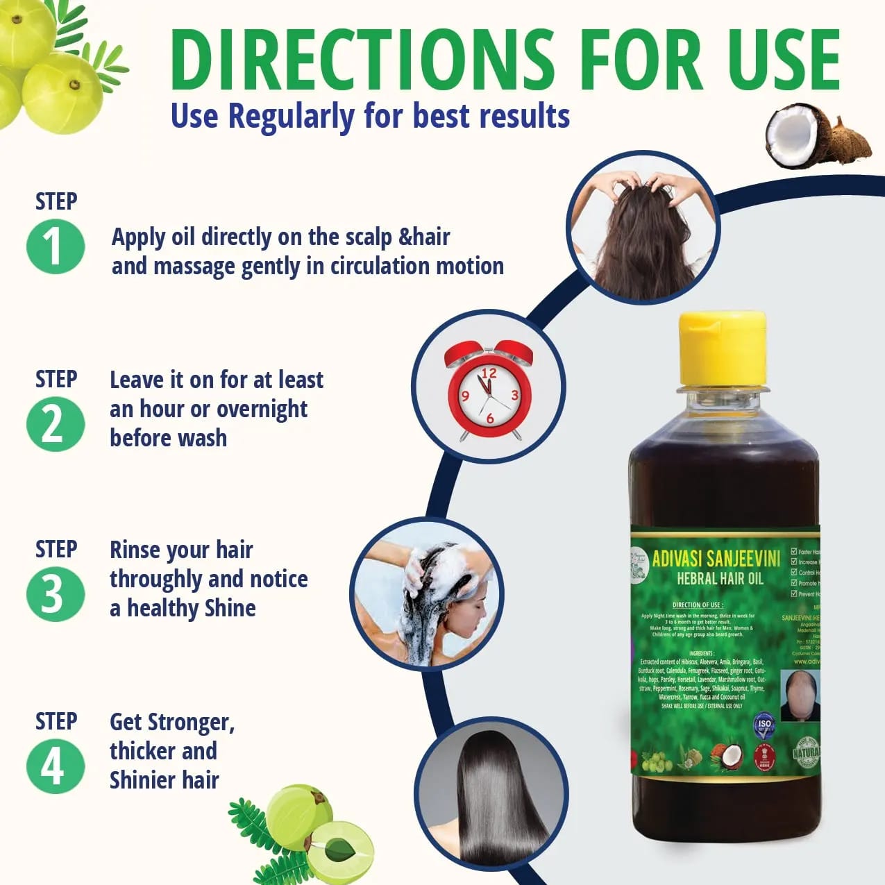 Adivasi Sanjeevini Hakki pikki Herbal Hair Oil