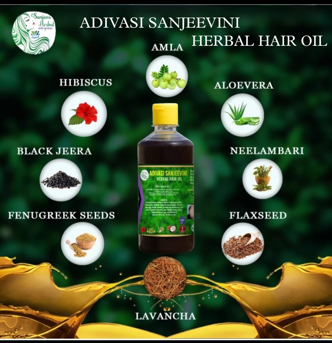 Adivasi Sanjeevini Hakki pikki Herbal Hair Oil