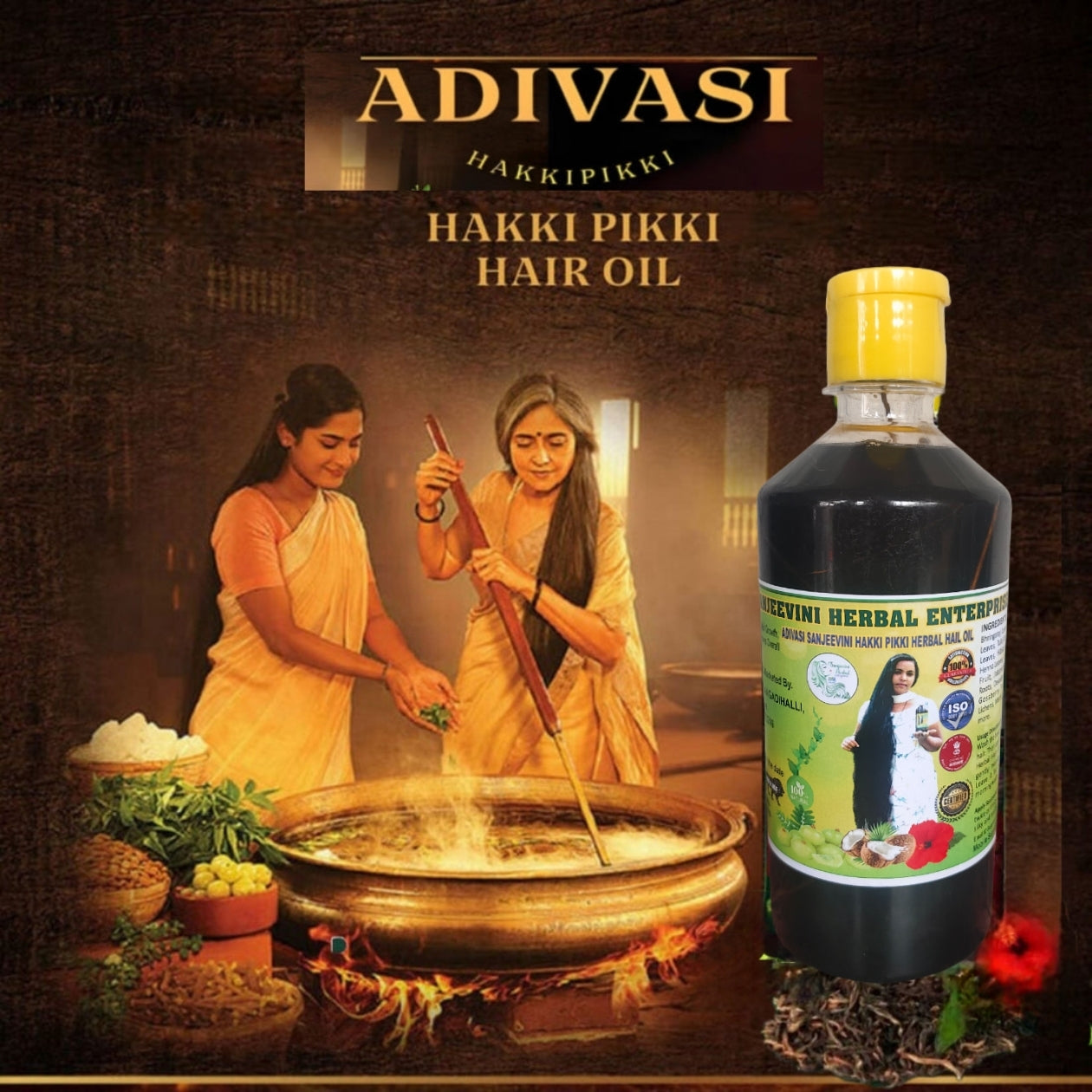 Adivasi Hakki pikki Herbal Hair Oil